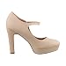 Elara Zapato de Tacón Alto con Correa Mujer Vintage Chunkyrayan Beige E22320...