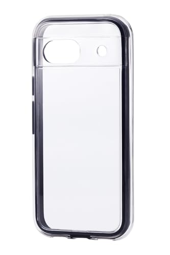 エレコム Google Pixel 8a ケース カバー 透明 耐衝撃 衝撃吸収 ハイブリッド TPU ショルダー ストラップシート付 カメラ保護 ワイヤレス充電 対応 エアバッグ ブラック PM-P241HVAIR2BK
