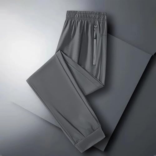 Men's Casual Pants Lightweight Sports Trousers Featuring Zipper Pockets and Elastic Cuff Design for Ultimate3