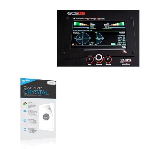 BoxWave Screen Protector Compatible with XLRS GCSD5 Central Display (17.3 in) - ClearTouch Crystal (2-Pack), HD Film Skin - Shields from Scratches