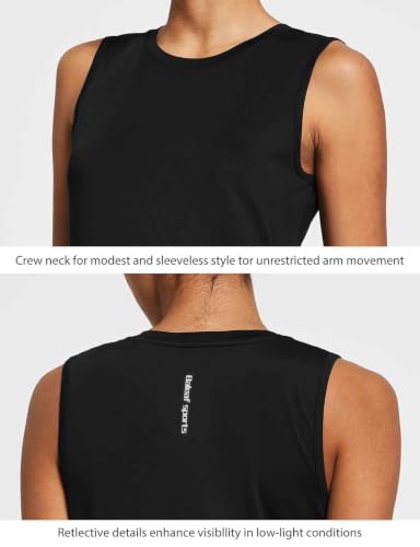 Image of baleaf Women's Workout Tank Tops Sleeveless Quick Dry Running Shirts Lightweight Loose Fit for Yoga Athletic Gym