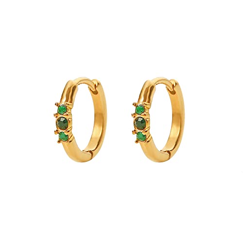 Boucles d'oreilles créoles or massif 14k et perles d'une élégance intemporelle pour femme