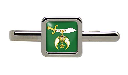 Giftshop UK The Abrillantadoras Masónico Cuadrado Corbata Broche