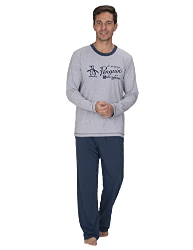 El Mejor Listado de Talla Eg los 5 más buscados. 42 Original Penguin Playera Pijama Manga Larga Color Jaspe para Caballero Talla EG