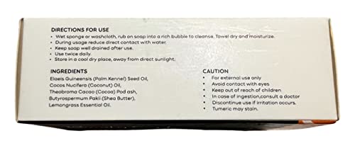 African Black Soap Bar with Shea Butter, Turmeric, and Tea Tree Essential Oil Beauty Secrets Travel Size from Ghana Africa - Image 3