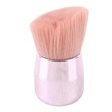 Cosiki Weiches Haar, Abgewinkelter Rougepinsel, Langlebiges Make-up-Werkzeug mit Glattem Griff für Bronzer, Lose Puder-Kosmetik