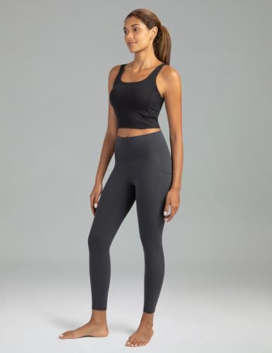 Image of Colorfulkoala Essential 7 /8 Leggings with Pockets | Yoga Pants for Women, Buttery Soft, Tummy Control, Workouts, Pilates, Casual, Gym, Athleisure, 25 inch Inseam