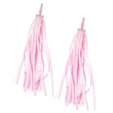 Luxshiny 自転車用 ストリーマー ハンドルバータッセル スクーターハンドル装飾 リボン付き 自転車 ハンドルバー グリップアクセサリー 子供用