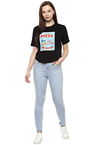 Image of Mirako by Van Heusen Women's Solid Regular Fit T-Shirt