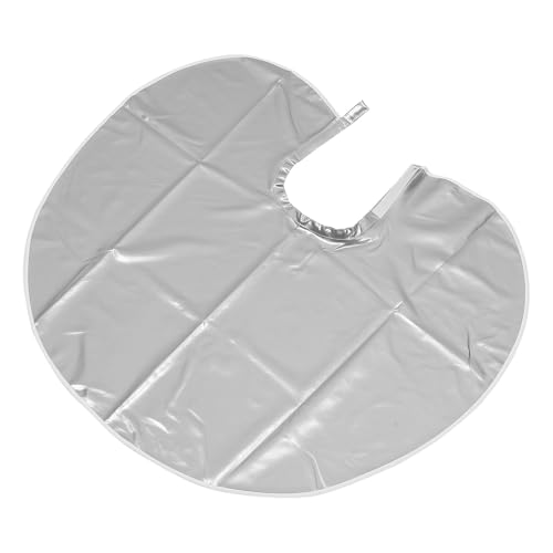 PRETYZOOM Capa impermeable para peluquería plateada con cierre ajustable para adultos miniatura 1