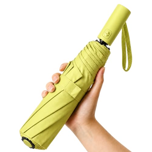 Image of ginoya brothers Premium Auto Open & Close Compact Travel Umbrella for Men & Women With 10 Durable Ribs Strong Wind Resistant Folding Easy to Carry Umbrella For Sun & Rain