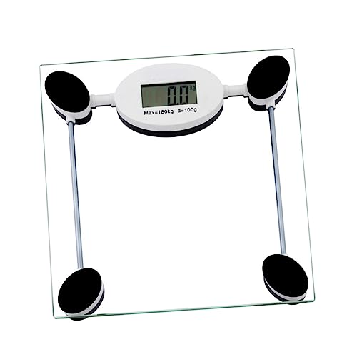Balance électronique haute précision en verre trempé avec écran d'affichage instantané