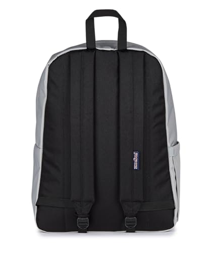 Image of JanSport SuperBreak Plus Backpack with Padded 15-inch Laptop Sleeve and Integrated Bottle Pocket - Spacious and Durable Daypack for Work and Travel - Grounded Grey