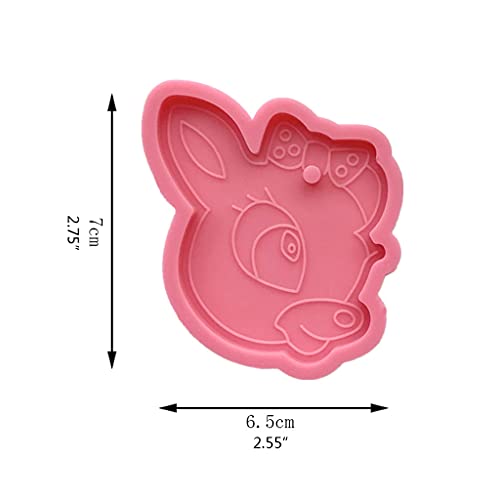 A FEI Chaveiro brilhante brilhante DIY Fawn chaveiro molde de resina epóxi DIY chaveiro pingente joi