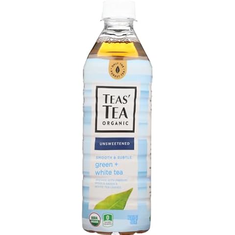 Teas' Tea, Unsweetened Green & White Tea, 16.9 Ounce (Pack of 12) Cover