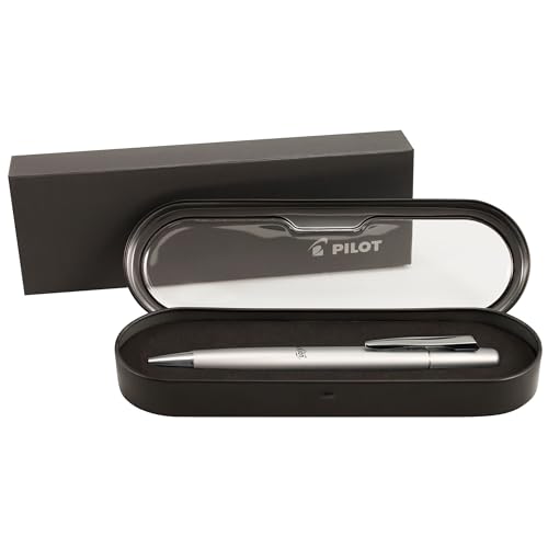 PILOT FriXion Ball LX Erasable, Refillable & Retractable Gel Ink Pen, Fine Point, Silver Barrel, Blue Ink, Single Pen (34451)
