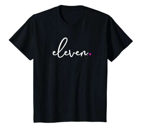 11th Birthday Shirt Girl 11 Year | Party Age 11 Eleven Pink T-Shirt