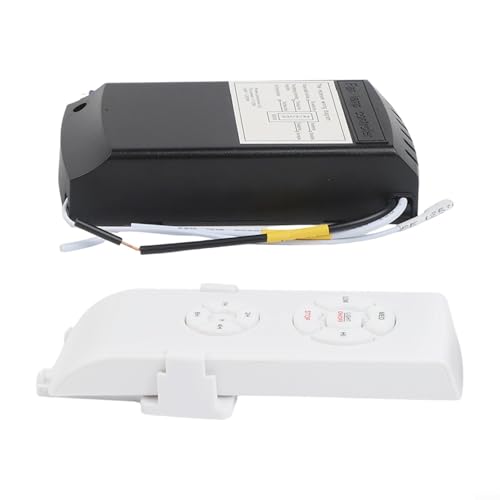 Ventilador de techo inalámbrico con mando a distancia, interruptor y temporizador