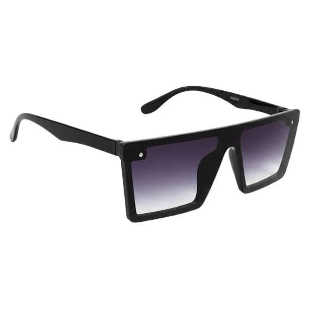 Unisex Oversized Square Sunglasses for Men and Women Black Frame Purple Gradient Lens Lightweight Fashion Eyewear UV400 Lens Casual Travel Outdoor Beach Daily Wear Sunglasses-image-42