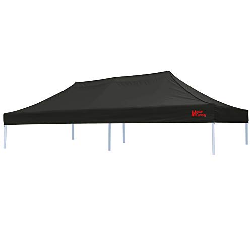 Image of MASTERCANOPY Replacement Canopy Cover for 10x20 Pop Up Canopy (10x20, Black)