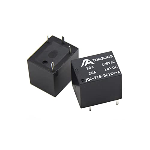 Relé T78 miniatura de alta corriente 20A JQC-T78-DC12V-A de 5 pines bobina 9V 2