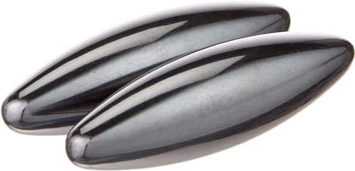 Piedras Magnéticas de Hematita – 2 Piezas Juego Magnético para Adultos, Juguete Antiestrés para Relajación y Concentración, Decoración de Oficina Elegante y Regalo Original