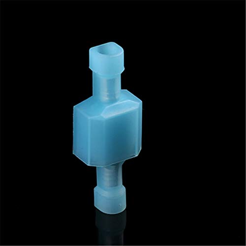 Davitu Wire Connectors Terminals Crimp 500PCS Nylon fully Insulated 14-12AWG Spade Male & Female Electrical Crimp Terminals Kits blue