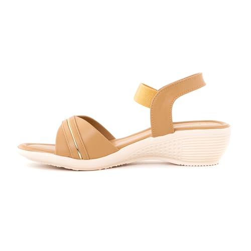 Image of Khadim's 6511296 Lightweight Durable Extra Soft Trendy Premium Stylish Casual Slingback Heels For Women