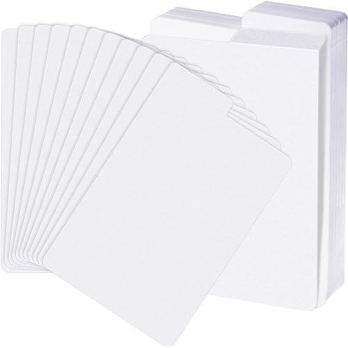 Image of Henoyso 50 Pieces Comic Book Dividers with Tab with Tabs White Frosted Card Separator Plastic Dividers for Comic Book Storage Boxes Organize Comics Efficiently in Storage Boxes, 11.22 x 7.24