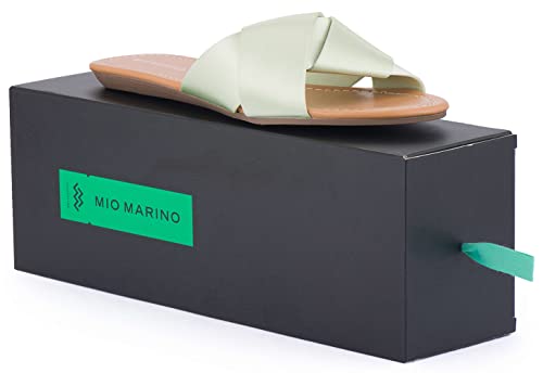 Mio Marino Slide Sandals For Women, Satin Crossband Lady Knot Womens slides Enclosed In A Gift Box3