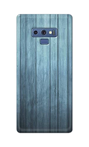 Image of Printed Hard Back Cover Case for Samsung Galaxy Note 9 Back Cover (Wooden Blue) -702