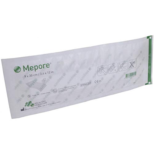 Mepore Sterile Absorbent 9cm x 30cm x 3 Dressings - Wounds Cuts Tattoos
