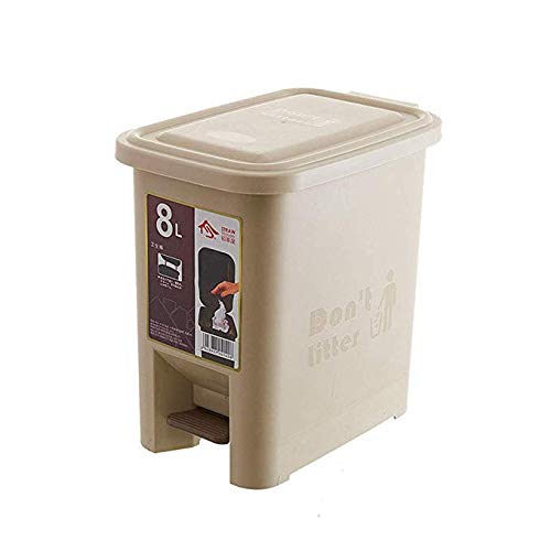 Poubelle cuisine maison 8L avec seau intérieur amovible et pédale plastique