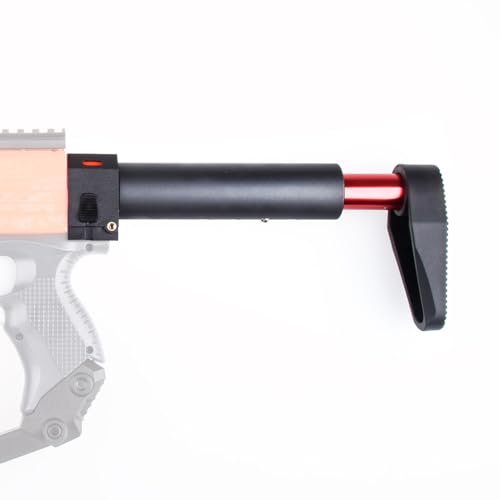 WORKERMOD Injection Mold Plastic Shoulder Stock Kits for Nerf Elite Modulus Series and Worker Blasters Toy (Black Red L Style) by WORKERMOD - Image 5