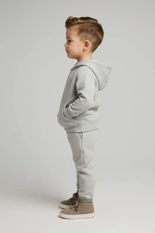 Image of Kids Hoodie Sweatshirt, Boys & Girls Relaxed Fit Wool Hooded & Round Neck Sweatshirt
