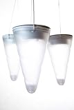 Hanging Solar Garden Light - Cornet Shaped Solar Lights, Solar Tree Lighting - Set of Three (3) Lights