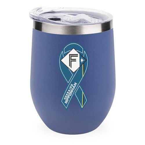 ワインタンブラー 北海道日本ハムファイターズ 野球応援 卵殻カップ タンブラー 350ml U字型 コーヒーカップ 蓋付き ステンレス製 魔法瓶 保冷 保温 水筒 直飲み 応援グッズ プレゼント