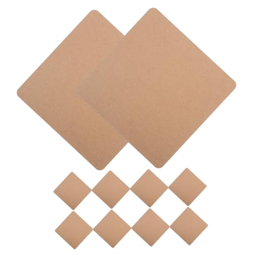 OSALADI 10pcs Natural Wood Clay Craft Boards for DIY Pottery Projects Multi Use Blank for Clay Painting and Artistic Creations Sturdy Design for Handmade Artwork