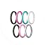 Pack Y: Metallic Frost Silver, Pure White, Fresh Green, Black & Teal Glitter , Charcoal Black, Classic Pink, Rose & Pink Glitter