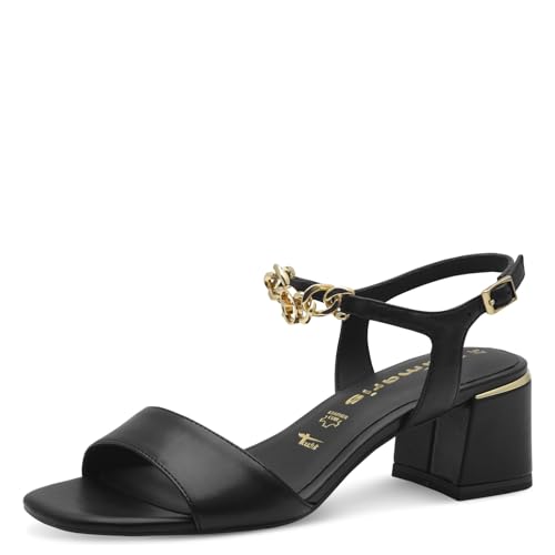 Tamaris Sandalette Damen Blockabsatz schwarz,EU 39