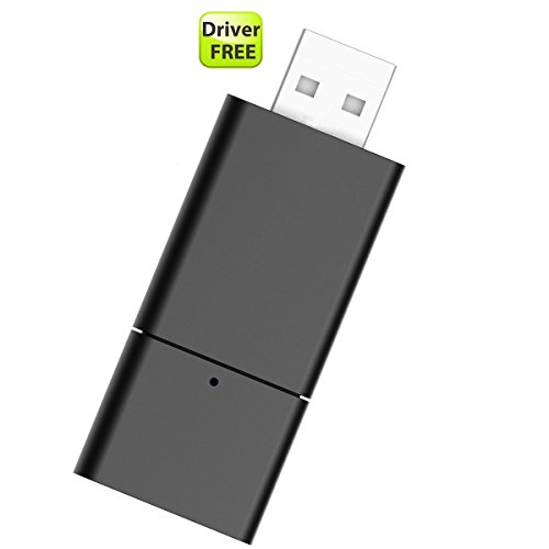 Preisvergleich Produktbild Friencity Bluetooth-Audio-Transmitter-Adapter, tragbarer drahtloser Bluetooth-USB-Dongle-Adapter für PC Mac TV Laptop PS4 Xbox Stereoanlage, Bluetooth-Kopfhörerpaar, Plug-and-Play