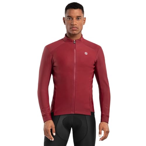 SIROKO Chaqueta softshell ciclismo J1 Soulor Burdeos L