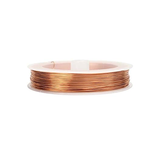 ART IFACT 20 Meters of Bare Copper Wire of 34 Guage (0.234mm / Thin Wire) - Dead Soft - 99.9% Pure Copper Wire - Without Enameled - DIY Jewellery, Artistic & Science Projects