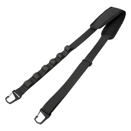 NATURE PIONEOR Replacement Shoulder Strap Universal Adjustable Crossbody Padded Bag Strap for Laptop Messenger Luggage Duffle Tool Bag with Metal Hooks Black