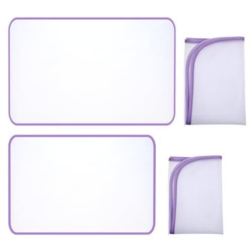 Molain 4 paños de planchado, red de protección antienfoque, 40 × 60 cm/35 x 50 cm, paño protector para planchado fácil y protección