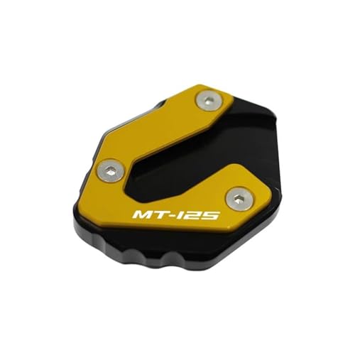Parkständer Motorrad Ständer Seitenständer Pad Zubehör Für Yamaha MT125 MT 125 MT-125 YZF-R125 YZF R125(Yellow)