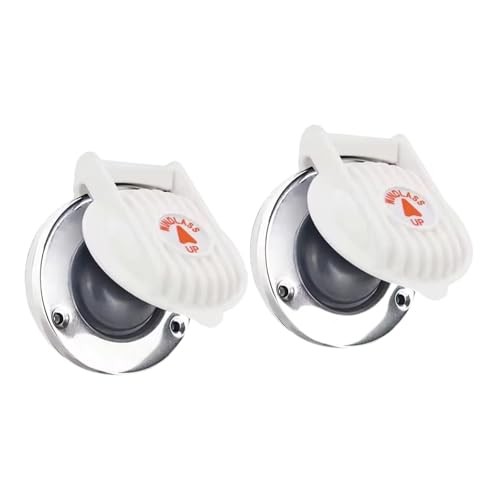 LeeQinersw 2X Boat Windlass Winch Foot Switch White Hardware Professional Heavy Duty up and Down