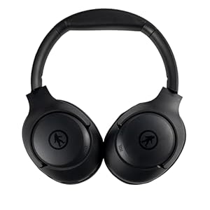 Outdoor Tech – Orbit Bluetooth Headphones, Black – Over-The-Ear Active Noice Cancelling Headphones – Wired/Wireless for Music, Microphone, Travel, Answering Phone Calls