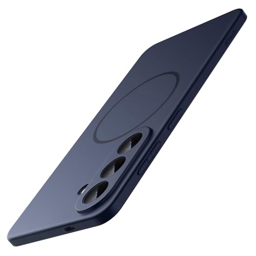 Image of JETech Magnetic Slim Cover Case for Samsung Galaxy S26, Compatible with MagSafe, Anti-Slip Grip & Full Camera Lens Protection, Ultra-Thin Lightweight Matte Finish Phone Cover (Deep Blue)