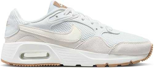 Nike Nike Women's Air Max SC Shoes, Summit White Sail Platinum Tin, 8.5 US
